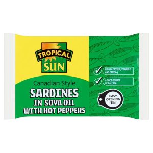 TS CANADIAN SARDINES HOT PEPPERS (GREEN) 106g